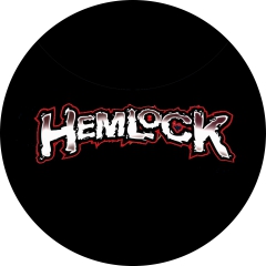 Hemlock Motiv 1 Anstecker mit Sicherheitsnadel Ø 25 mm