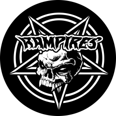 Rampires Motiv 3 Anstecker mit Sicherheitsnadel Ø 25 mm