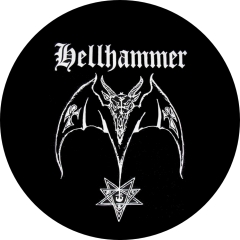 Hellhammer Motiv 1 Anstecker mit Sicherheitsnadel Ø 25 mm