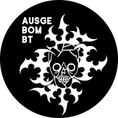 Ausgebombt Motiv 3 Anstecker mit Sicherheitsnadel Ø 25 mm