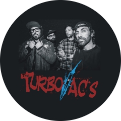 Turbo A.C.´s Motiv 4 Anstecker mit Sicherheitsnadel Ø 25mm