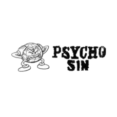 Psycho Sin Motiv 1 Anstecker mit Sicherheitsnadel Ø 25 mm