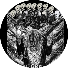 Rob Zombie Motiv 1 Anstecker mit Sicherheitsnadel Ø 25 mm