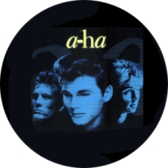 A-Ha Motiv 1 Anstecker mit Sicherheitsnadel Ø 25 mm