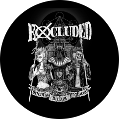 Excluded Motiv 2 Anstecker mit Sicherheitsnadel Ø 25 mm