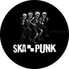 Skapunk Motiv 1 Anstecker mit Sicherheitsnadel Ø 25 mm