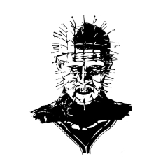 Horror Hellraiser Motiv 1 Anstecker mit Sicherheitsnadel Ø 25 mm