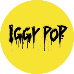 Pop, Iggy Pop Motiv 5 Anstecker mit Sicherheitsnadel Ø 25mm