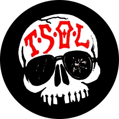 T.S.O.L. TSOL True Sounds Of Liberty Motiv 3 Anstecker mit Sicherheitsnadel Ø 25 mm