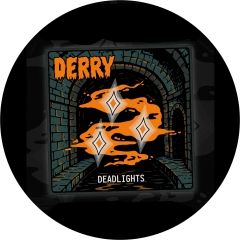 Derry Motiv 2 Anstecker mit Sicherheitsnadel Ø 25 mm