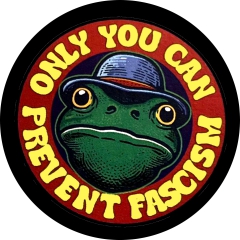 Only You Can Prevent Fascism Motiv 1 Anstecker mit Sicherheitsnadel Ø 25 mm