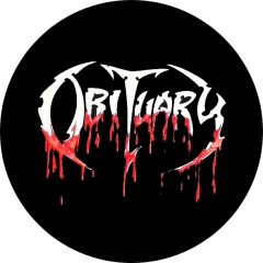 Obituary Motiv 3 Anstecker mit Sicherheitsnadel Ø 25 mm