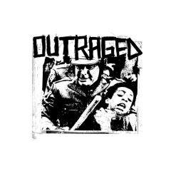 Outraged Motiv 1 Anstecker mit Sicherheitsnadel Ø 25 mm