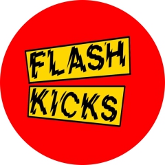 Flash Kicks Motiv 1 Anstecker mit Sicherheitsnadel Ø 25 mm