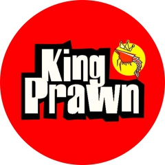 King Prawn Motiv 1 Anstecker mit Sicherheitsnadel Ø 25 mm