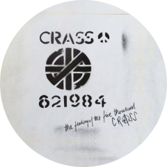 Crass Motiv L Anstecker mit Sicherheitsnadel Ø 25 mm