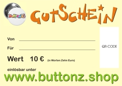 Gutschein Wert 10 €