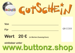 Gutschein Wert 20 €
