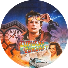 Zurück in die Zukunft Motiv 1 Anstecker mit Sicherheitsnadel Ø 25 mm