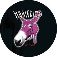 Honigdieb Motiv 3 Anstecker mit Sicherheitsnadel Ø 25 mm