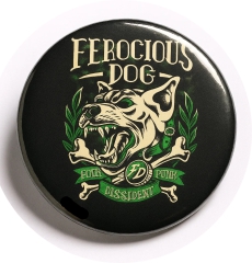 Ferocious Dog Motiv 7 Anstecker mit Sicherheitsnadel Ø 25mm