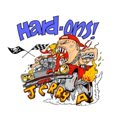 Hard-Ons Motiv 7 Anstecker mit Sicherheitsnadel Ø 25 mm