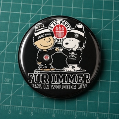 Sankt Pauli Motiv 4 Peanuts Anstecker mit Sicherheitsnadel Ø 25mm