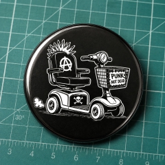 Punks Not Dead Motiv 4 Anstecker mit Sicherheitsnadel Ø 25mm