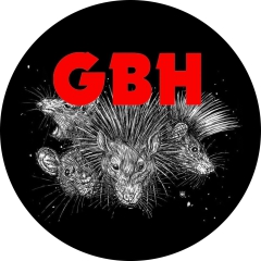 GBH Charged G.B.H. Motiv U Anstecker mit Sicherheitsnadel Ø 25 mm