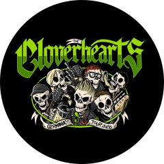 Cloverhearts Motiv 1 Anstecker mit Sicherheitsnadel Ø 25 mm