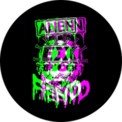 Alien Sex Fiend Motiv 5 Anstecker mit Sicherheitsnadel Ø 25 mm