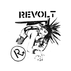 Revolt Motiv 1 Anstecker mit Sicherheitsnadel Ø 25 mm
