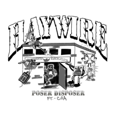 Haywire Motiv 2 Anstecker mit Sicherheitsnadel Ø 25 mm