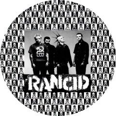 Rancid Motiv F Anstecker mit Sicherheitsnadel Ø 25 mm