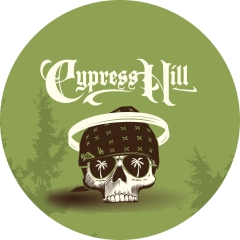 Cypress Hill Motiv 1 Anstecker mit Sicherheitsnadel Ø 25 mm