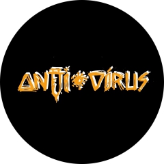Anti*Virus Motiv 1 Anstecker mit Sicherheitsnadel Ø 25 mm