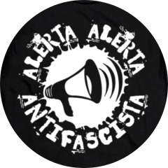 Alerta Alerta Antifascista Motiv 3 Anstecker mit Sicherheitsnadel Ø 25 mm