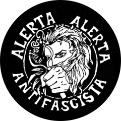 Alerta Alerta Antifascista Motiv 4 Anstecker mit Sicherheitsnadel Ø 25 mm