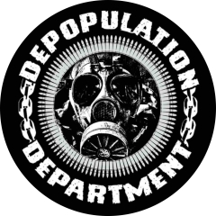 Depopulation Department Motiv 2 Anstecker mit Sicherheitsnadel Ø 25 mm