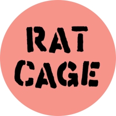 Rat Cage Motiv 1 Anstecker mit Sicherheitsnadel Ø 25 mm