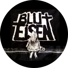 Blut + Eisen Motiv 2 Anstecker mit Sicherheitsnadel Ø 25 mm