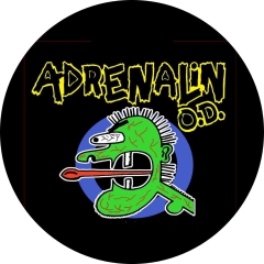 Adrenalin O.D. Motiv 3 Anstecker mit Sicherheitsnadel Ø 25 mm