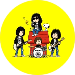 Ramones, The Ramones Motiv 44 Peanuts Anstecker mit Sicherheitsnadel Ø 25mm
