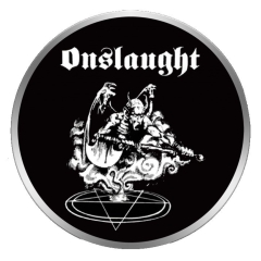 Onslaught Motiv 2 Anstecker mit Sicherheitsnadel Ø 25 mm