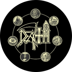 Death Motiv 2 Anstecker mit Sicherheitsnadel Ø 25mm