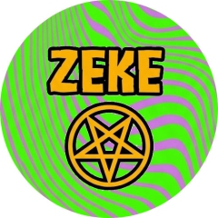 Zeke Motiv 4 Anstecker mit Sicherheitsnadel Ø 25mm