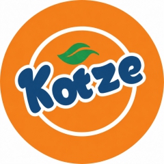 Kotze Parodie Fanta Motiv 1 Anstecker mit Sicherheitsnadel Ø 25 mm