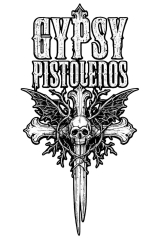 Gypsy Pistoleros Motiv 1 Anstecker mit Sicherheitsnadel Ø 25 mm