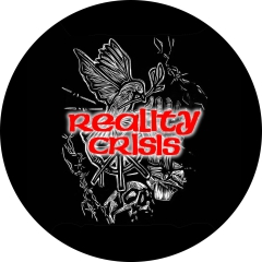 Reality Crisis Motiv 3 Anstecker mit Sicherheitsnadel Ø 25 mm