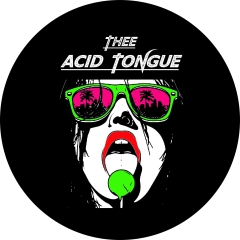 Thee Acid Tongue Motiv 1 Anstecker mit Sicherheitsnadel Ø 25 mm